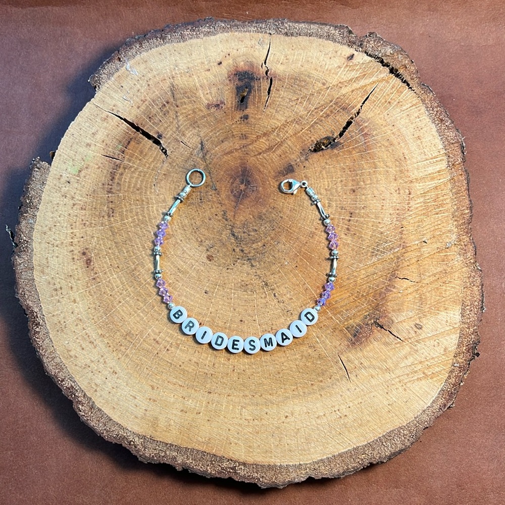 Bridesmaid “friendship” bracelet